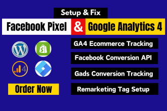 setup meta facebook pixel conversion api via gtm google analytics 4 tracking