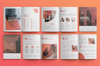 design professional corporate brochure, company profile, and annual report