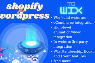 build responsive website design and wix website