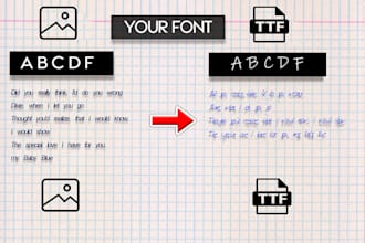 convert your handwritten font to digital ttf file