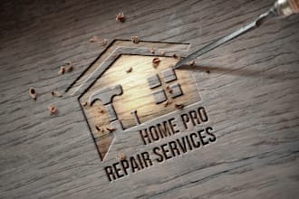 provide outstanding handyman, real estate, renovation, roofing and service logo