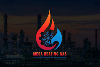 make fascinating plumbing heating cleaning air conditioning hvac oil gas logo