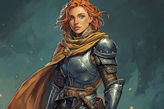 draw fantasy or dnd character caricature and friendship portrait