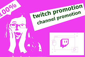 do targeted twitch promotion, channel promotion to get audience engagement