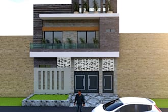 make architecture 3d floor plan building model