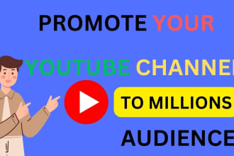 shoutout your youtube video to 5m active organic USA subscribers, views