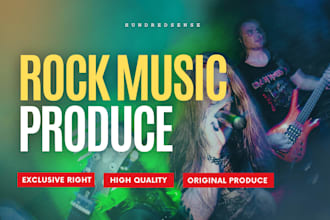 produce exclusive rock song, metal, blues within 24 hours