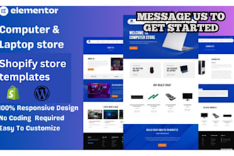 design profitable computer and phone shopify store electronics website