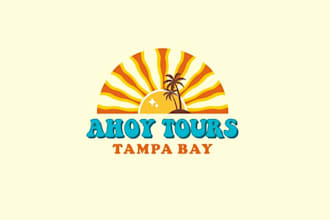 lively tamp touring company logo design