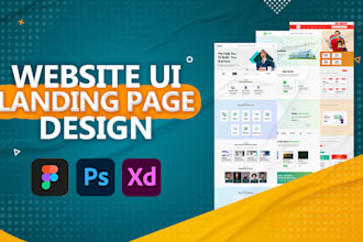 design figma UI website and landing page with prototyping
