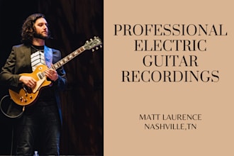 record amazing electric guitar for your song