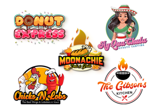 design food restaurant burger catering bbq mexican taco truck logo
