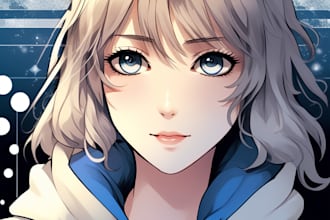 draw manga comic webtoon anime story for you