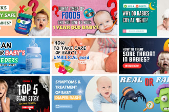 create super catchy thumbnails for kids videos within 1 hr