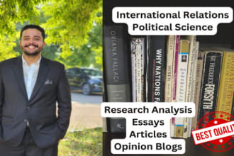 write on international relations and political science