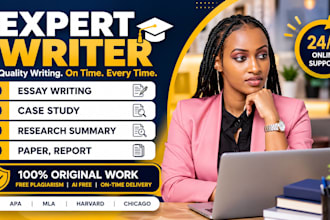 write literature, research, critical analysis, syntax and linguistics tasks