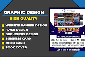 design a flyer, poster, business card or banner
