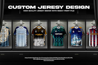 design sublimation custom jersey and sportswear design
