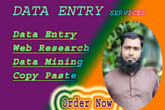 data entry web research and copy paste