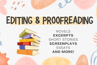 edit and proofread your creative writing