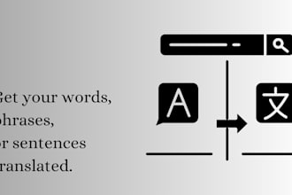 translate words, phrases, or sentences
