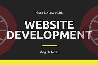 develop business website or web design for you