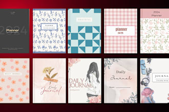 dsign journal cover, notebook, planner and kindle book cover
