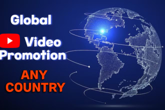 do promotion of your videos in a country of your choice