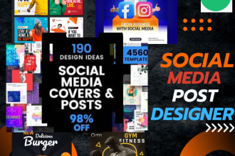 do social media post design and all post designer expert