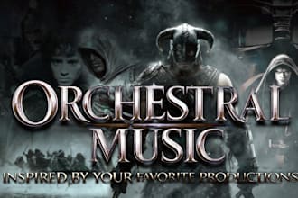 create orchestral score for your flim or video game
