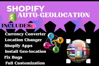 setup geolocation currency changer language converter shopify currency exchanger