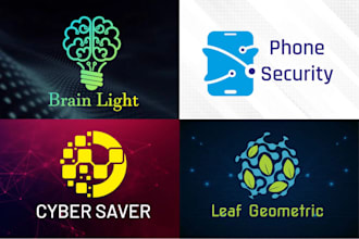 make unique tech, crypto, security and technology logo design