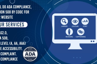 manually make your website ada compliance
