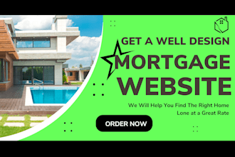 create mortgage loan and home loan mortgage leads website