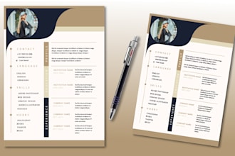 do a professional resume custom design