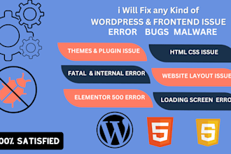 fix all kinds of wordpress and frontend issues