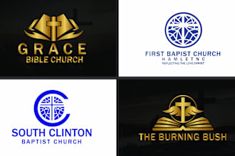 do creative church ministry, christian and religious logo design