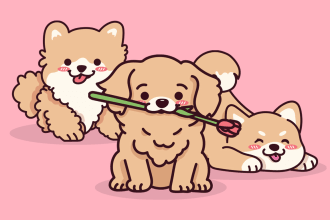 create a cute kawaii chibi animal or pet illustration design