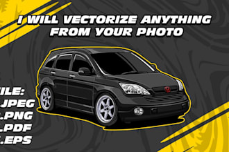 create custom automotive vector art from your photo