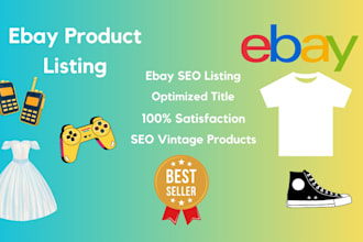 do ebay listing, ebay product listing, ebay lister, ebay product upload