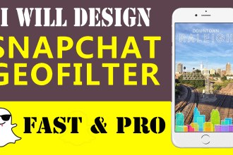 design a snapchat filter and geofilter for you