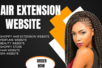 hair extension website, hair extension shopify store