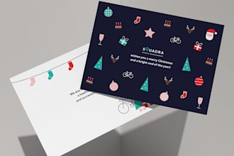 make an illustration for a postcard