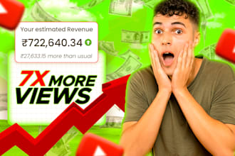 make view booster clickbait youtube thumbnail design