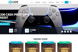 do raffle website, competition website, giveaway website, event ticket website