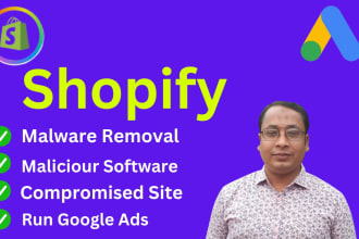 fix shopify malicious software, and disapprove google ads