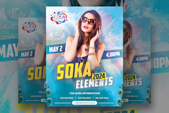 modern event flyer design and posters