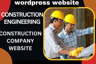 build construction company website, construction website, engineering website