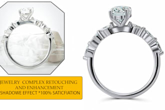 do high end complex jewelry photo retouch and jewelry editor