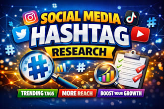 research for you social media hashtag for organic growth
